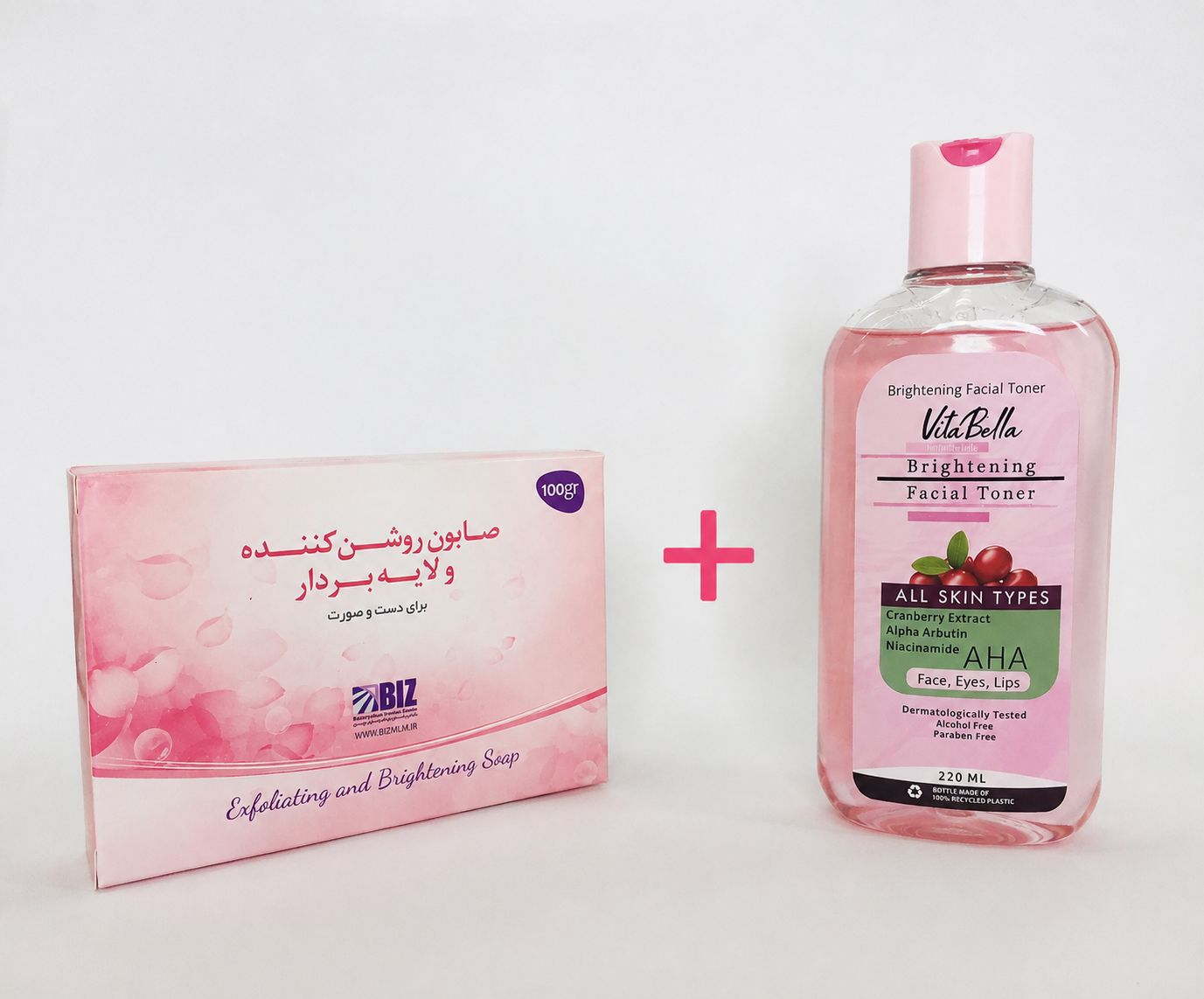 پک روشن کننده و ضد لک پوست صورت و بدن | ترکیب صابون و تونر روشن‌کننده